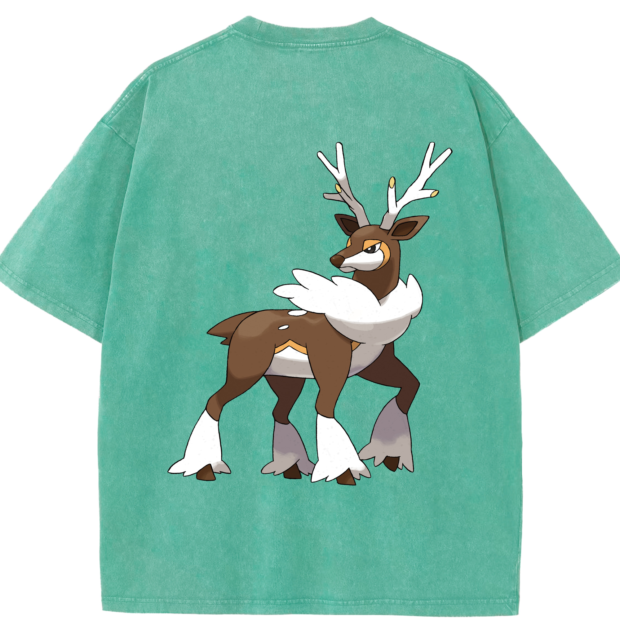 （画像用） ポケットモンスター Pokémon 綿100% ヴィンテージ風 半袖Tシャツ（背面プリント）